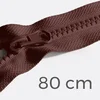 Reißverschluss teilbar 80cm Braun B26