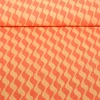 Kleider und Blusenstoff Wellen Orange