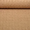 Viskose-Stricksweat Zopfmuster Uni Hellbraun Melange