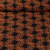 Viskose Twill Retro Schwarz Orange