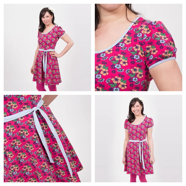 Blumenkleid Collage