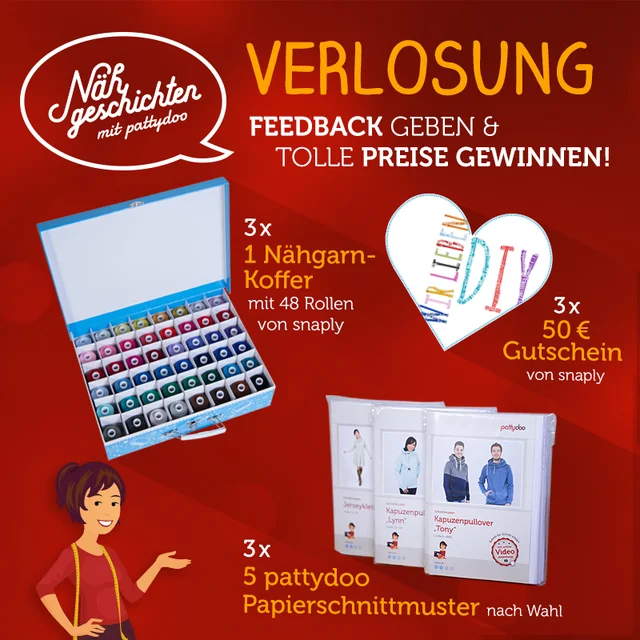 pattydoo Nähgeschichten Feedback Gewinnspiel pattydoo Nähgeschichten Feedback Gewinnspiel