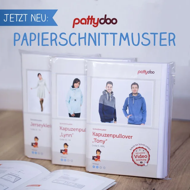 pattydoo Schnittmuster auf Papier pattydoo Schnittmuster auf Papier