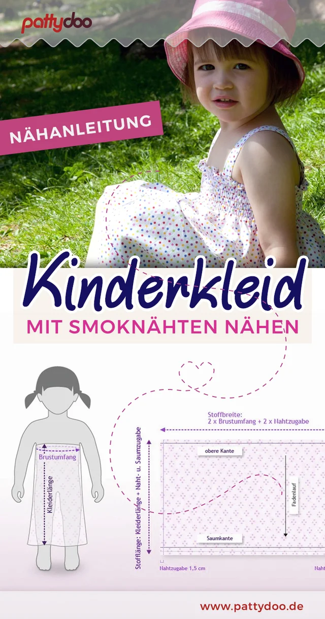 Kinderkleid Smoknähte Nähanleitung Kinderkleid Smoknähte Nähanleitung