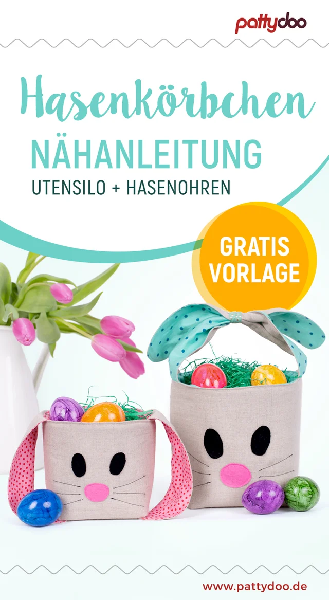 Nähanleitung Hasen Utensilo nähen