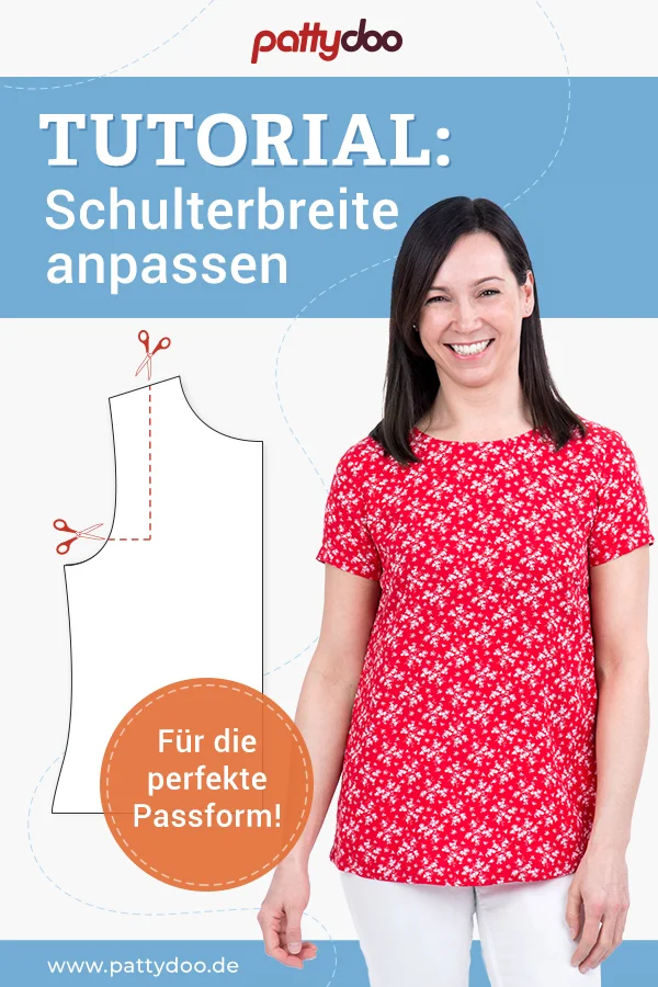 Tutorial Schnittmuster Schulterbreite anpassen Tutorial Schnittmuster Schulterbreite anpassen
