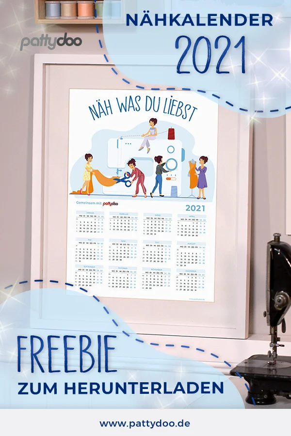 Nähkalender 2021 Freebie