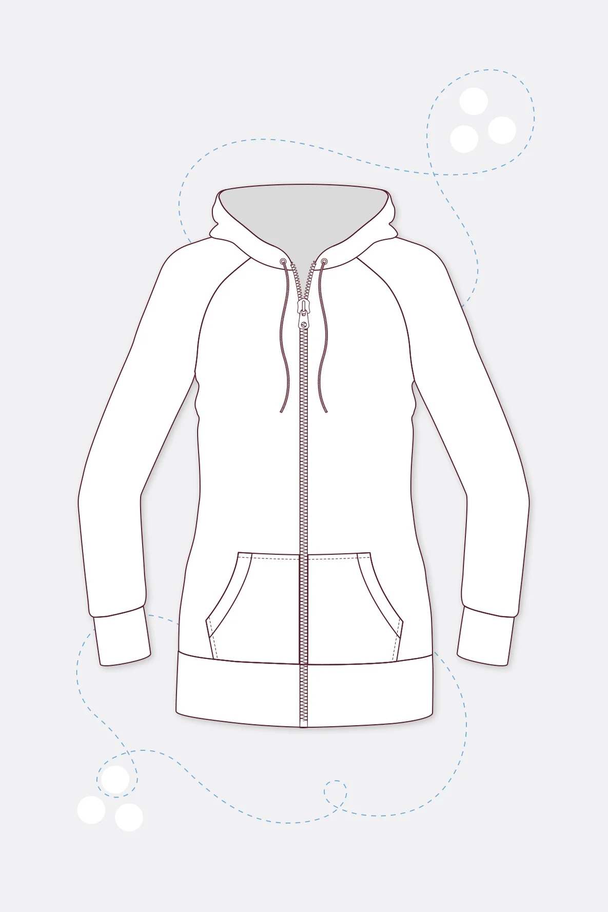 schnittmuster_damen_kapuzenjacke_anleitung pattern ladies hooded jacket instruction