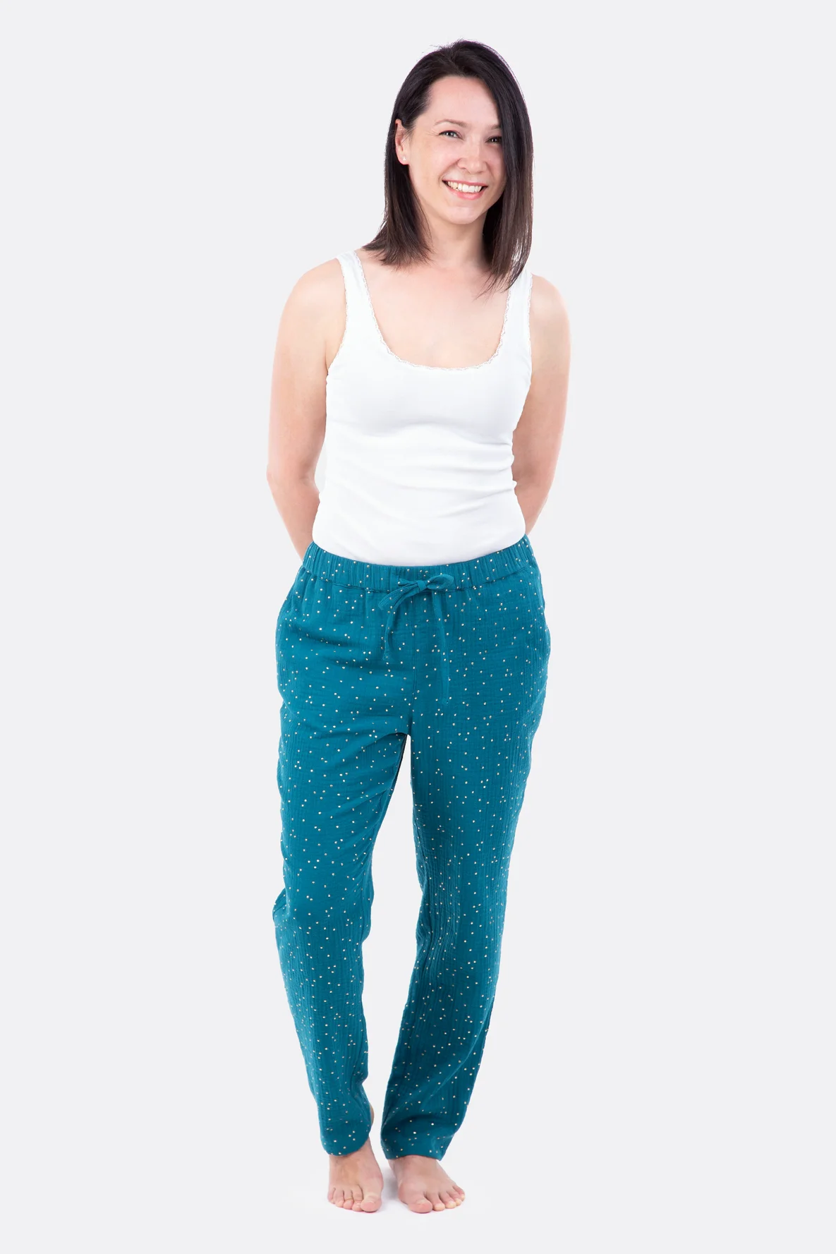 Schnittmuster Sommerhose für Damen Musselin Nähanleitung