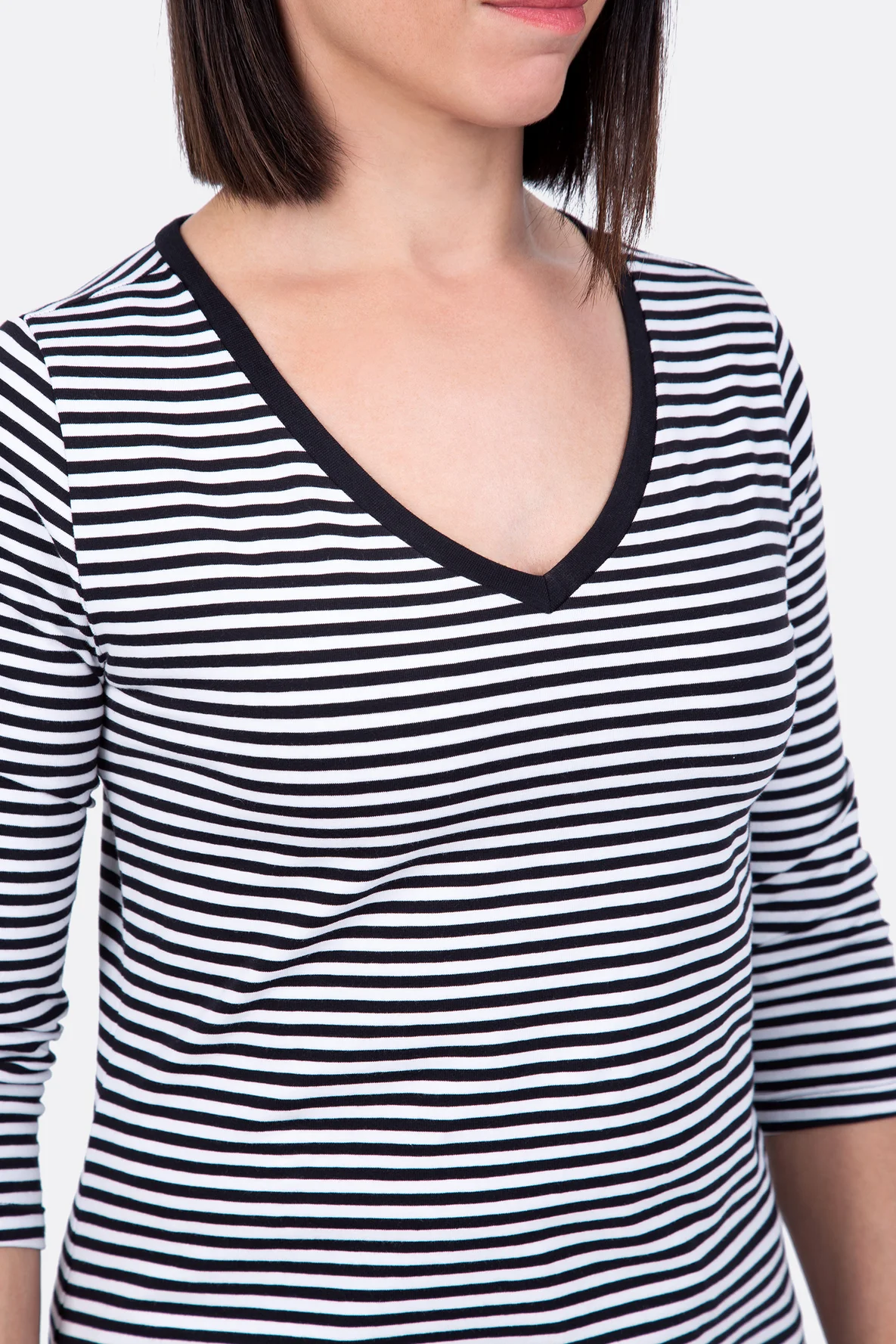 Schnittmuster Nähanleitung Shirt V-Ausschnitt DIY