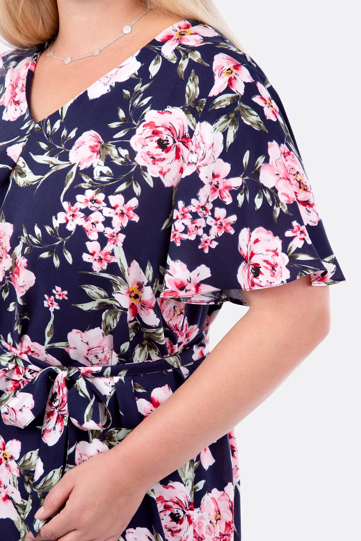 Nähanleitung Damenkleid Viskose Flügelaermel DIY