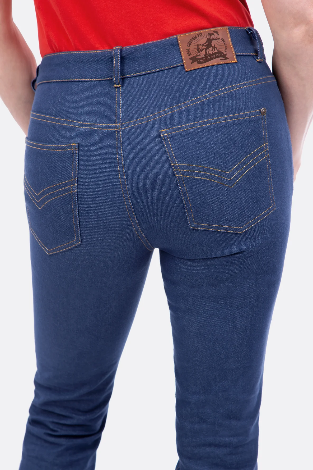 Schnittmuster Damenjeans Hosenbund Taschen Steppnähte Label DIY