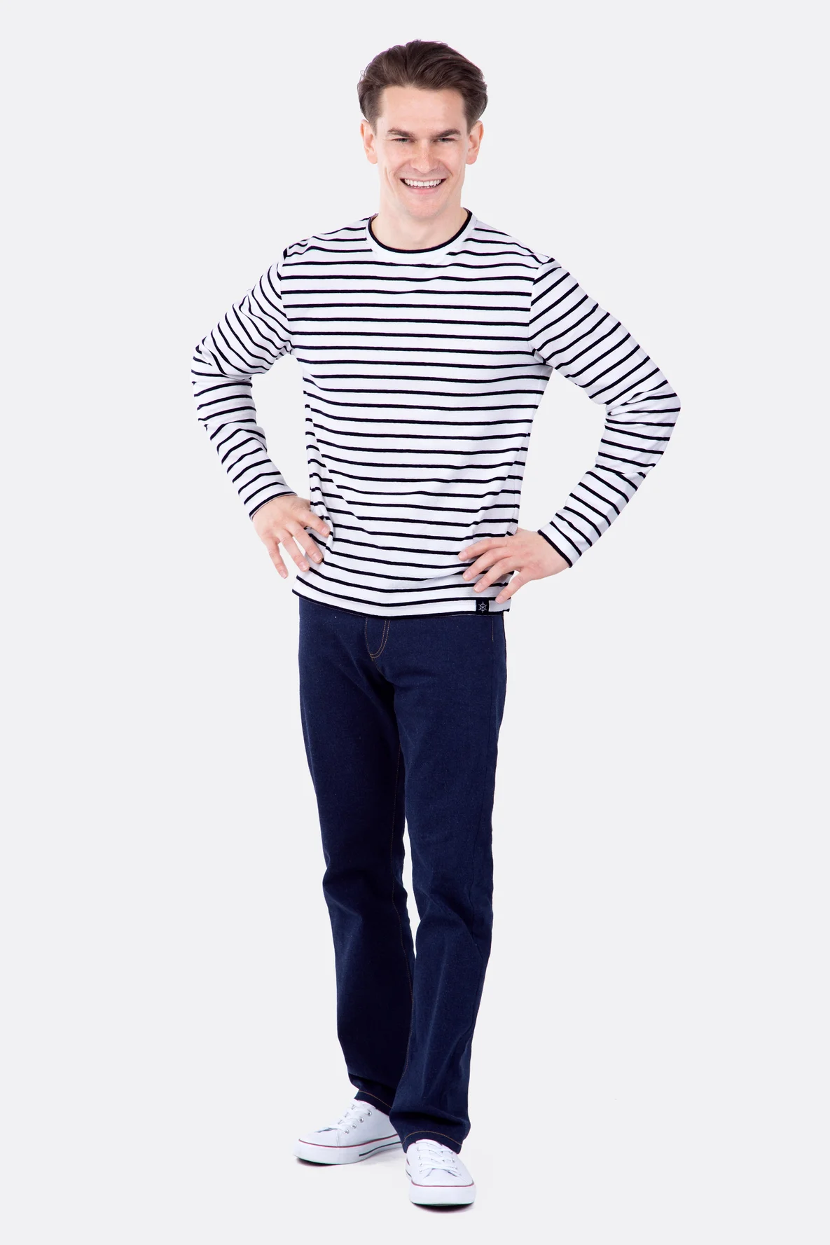 Schnittmuster Männer Outfit Pullover Jeans selber nähen
