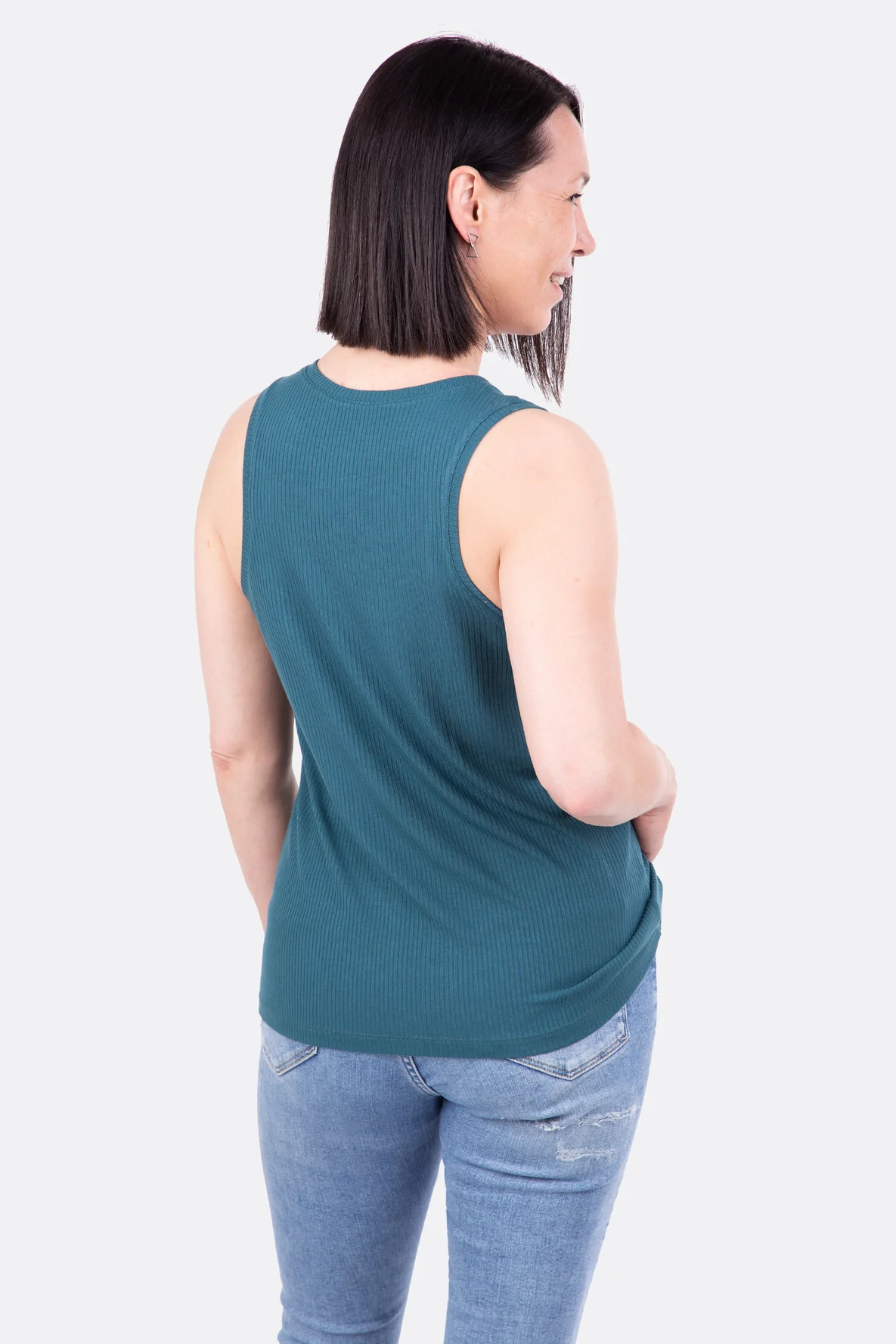 Schnittmuster Top Racerback aus Tencel Jersey selber nähen