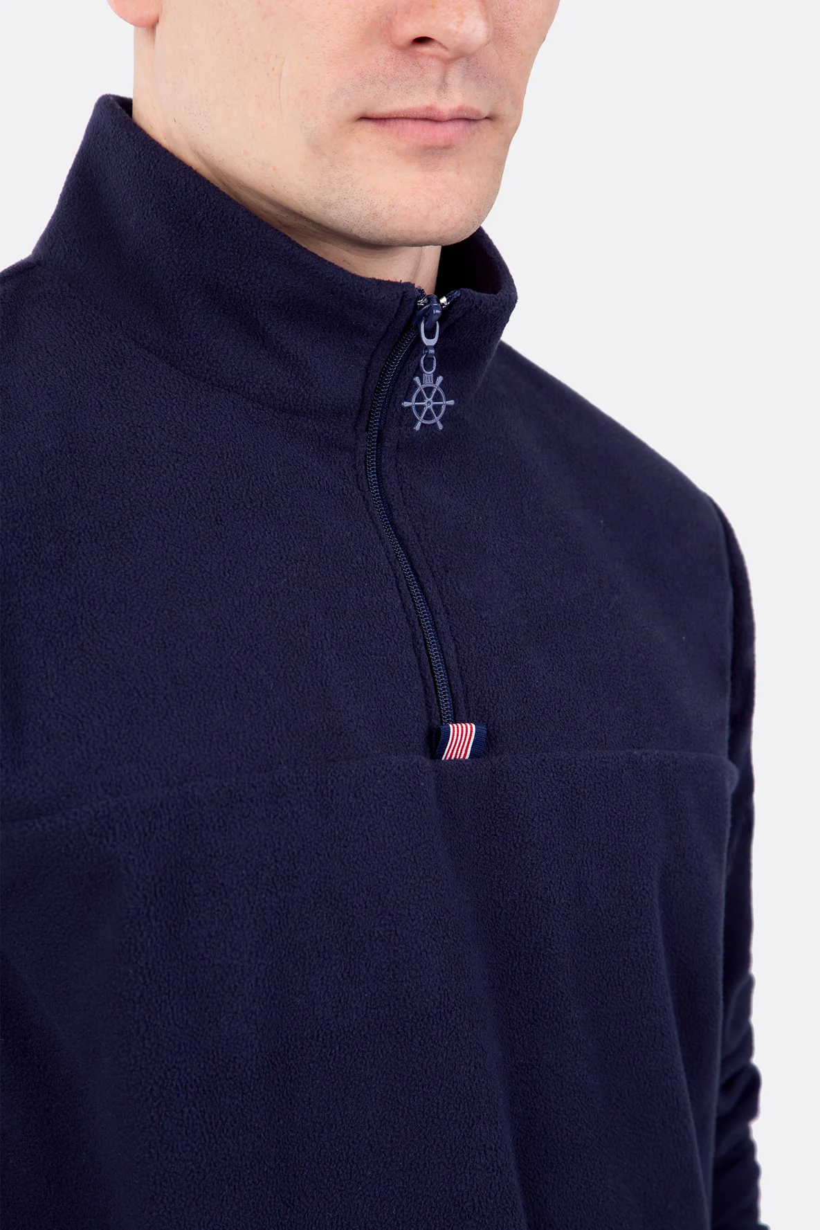 Anleitung Stehkragen mit Reißverschluss Schnittmuster für Herrenpullover