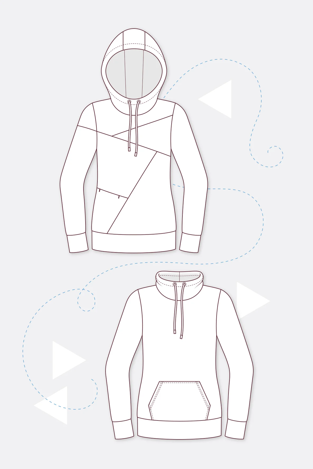 schnittmuster_damen_hoodie_anleitung Schnittmuster Nelly Damen Freestyle Hoodie selber nähen