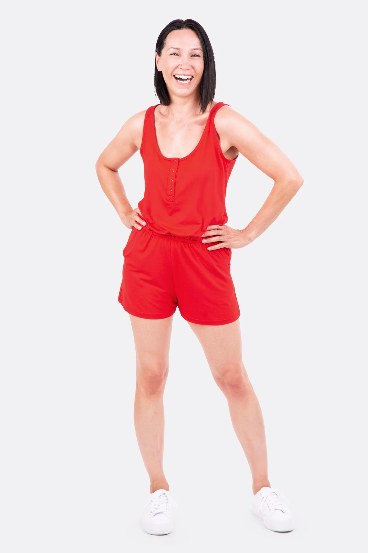 Schnittmuster Damen Jumpsuit Playsuit kurz sommerlich nähen
