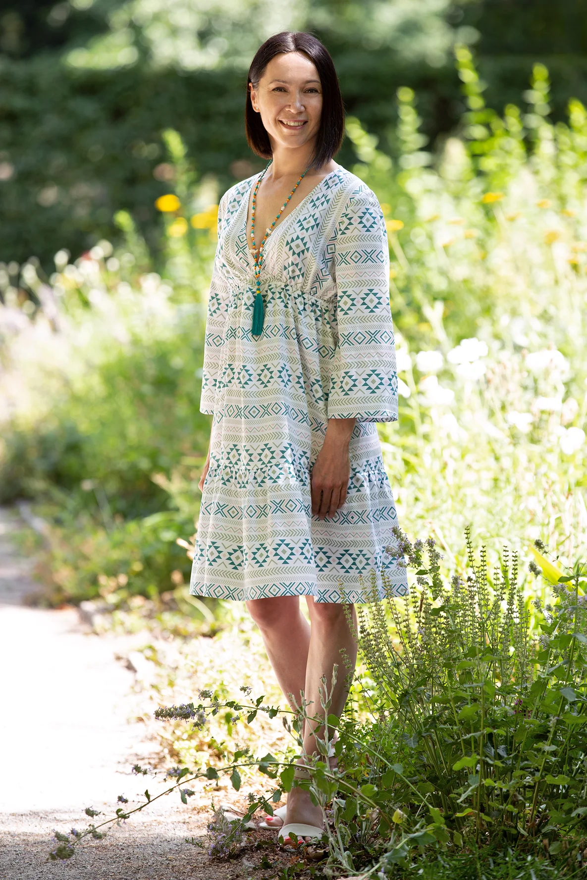 Schnittmuster Tunika Olivia Boho-Sommerkleid selber nähen