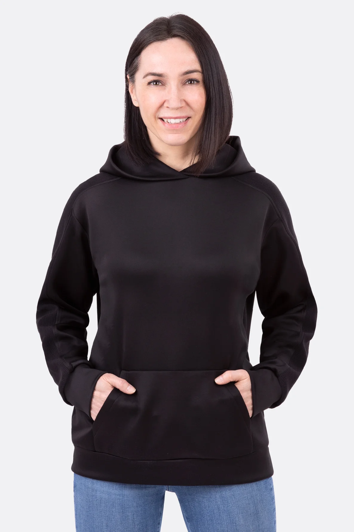 Schnittmuster Damen Hoodie aus Scuba Modal Touch elegant