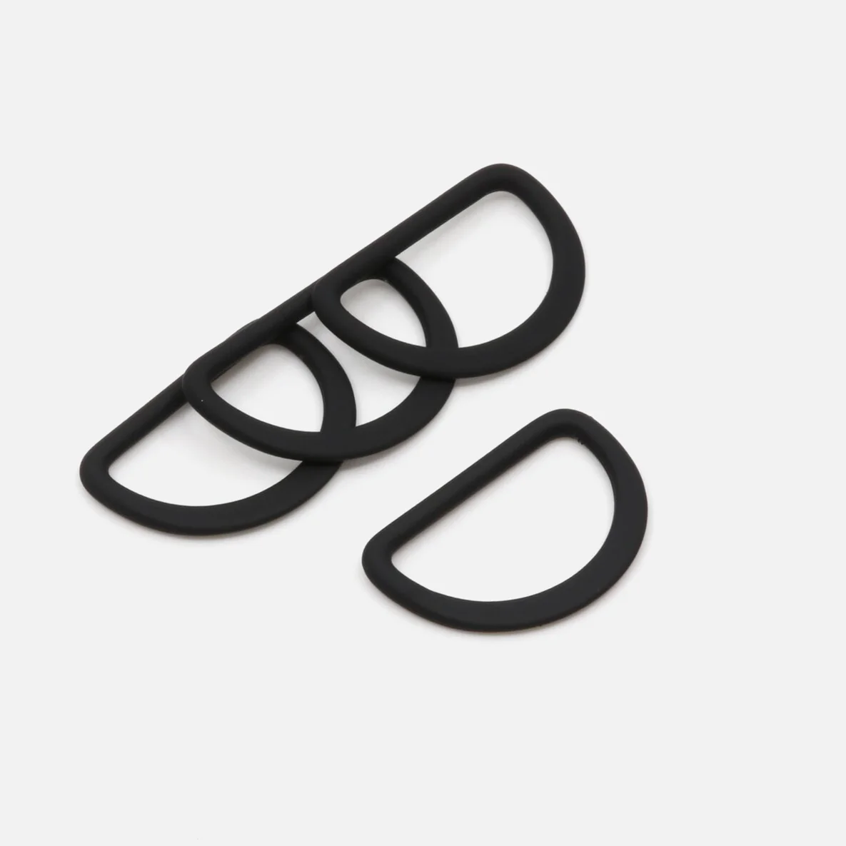 D-Ring, Schwarz (B5), 25mm, 4 Stück
