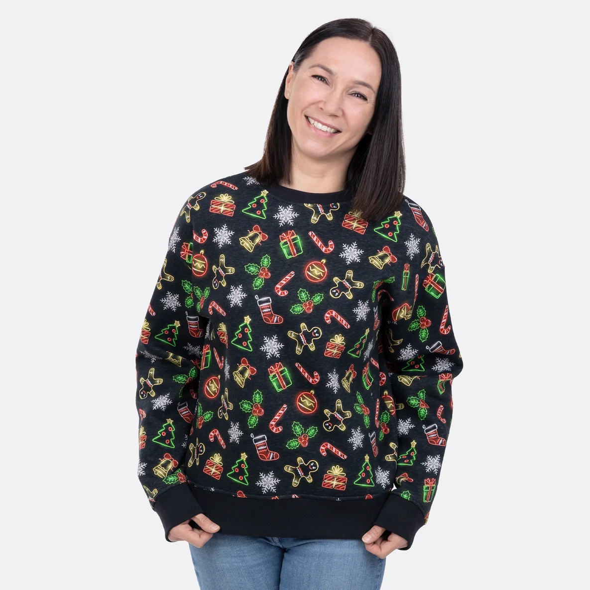 Schnittmuster "Erin" als Weihnachtssweatshirt