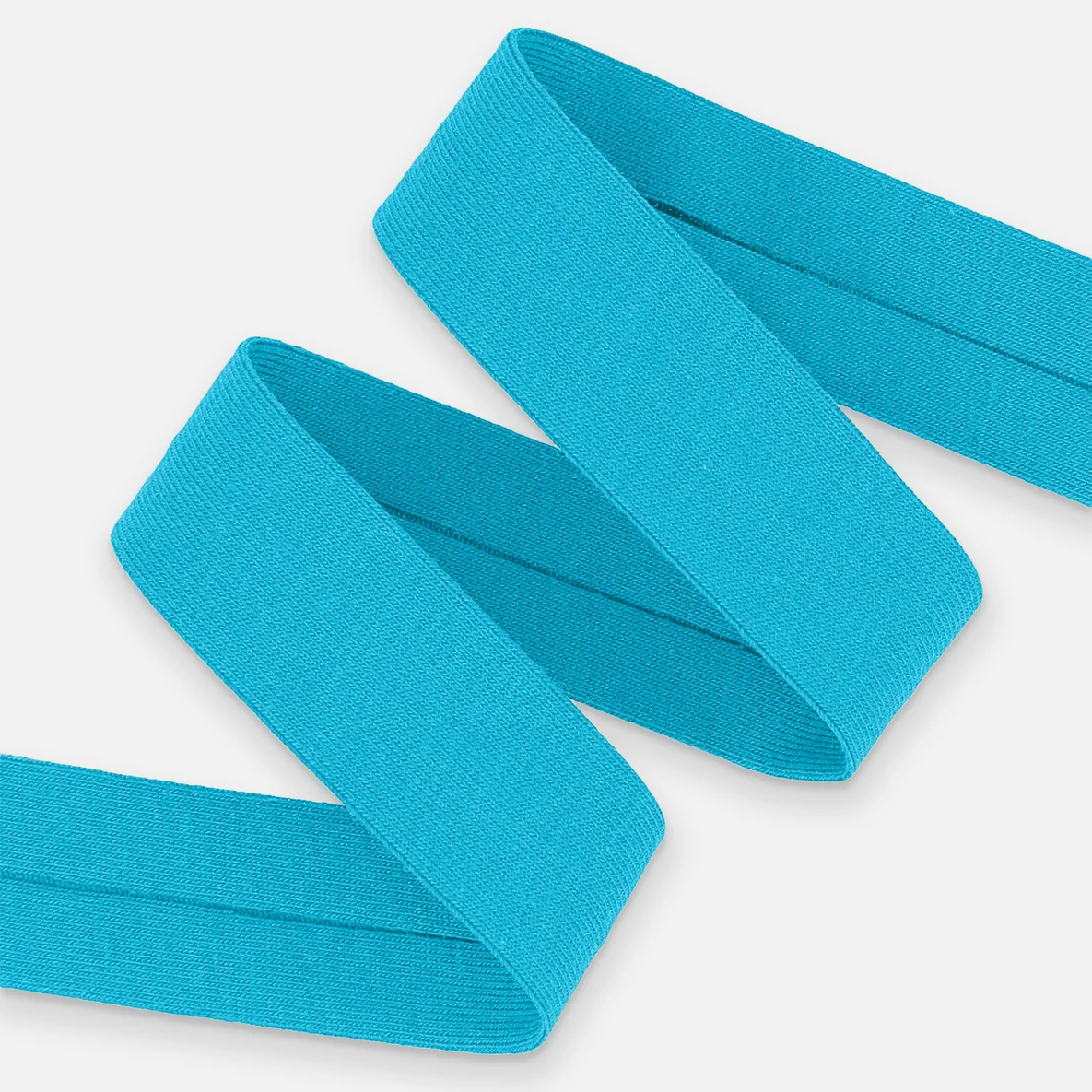 Schrägband Jersey 20mm Türkis Meterware 