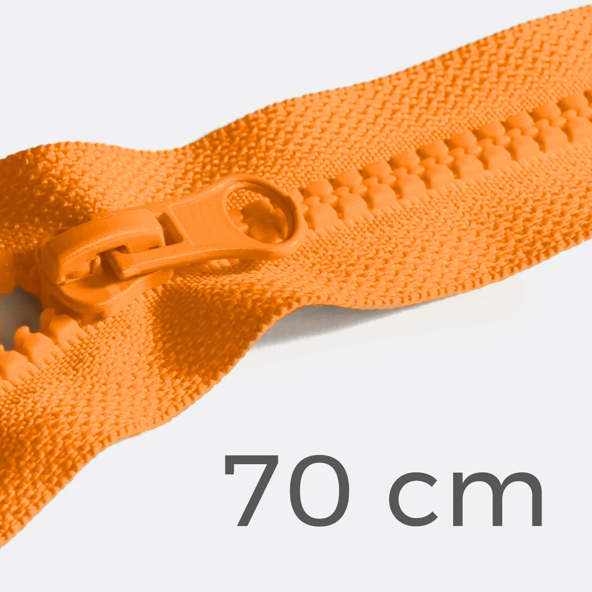 Reißverschluss teilbar 70cm Orange B40