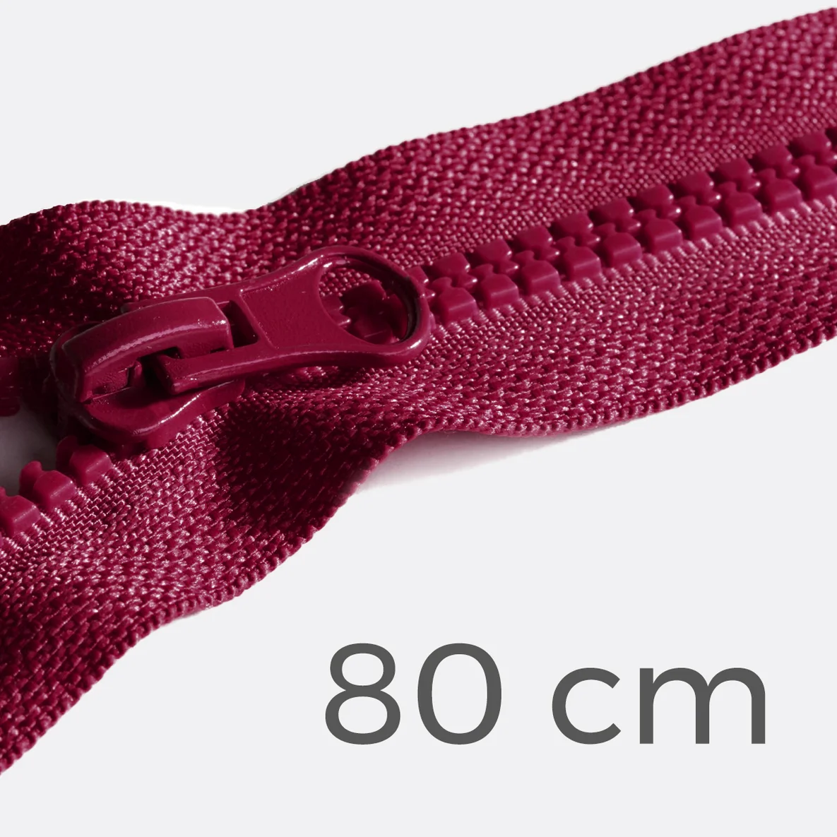 Reißverschluss teilbar 80cm Bordeaux D520