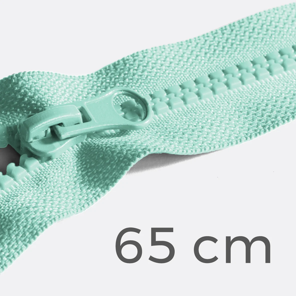 Reißverschluss teilbar 65cm mint D871