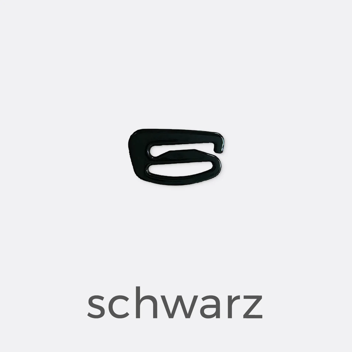 Bikiniverschluss 10mm - schwarz