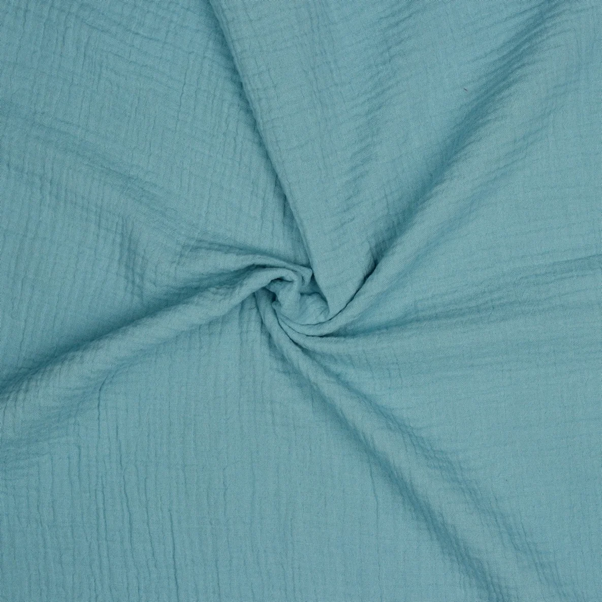 Bio Musselin "Penny" Helles Jeansblau