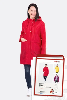 Papierschnittmuster Lola Parka Regenmantel selber naehen