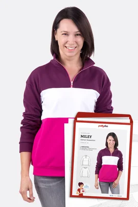 Papierschnittmuster Miley Sweatshirt selber naehen