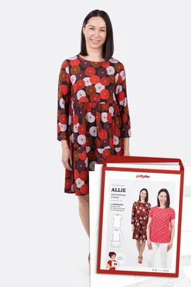Papierschnittmuster Allie Viskosekleid Bluse selber nähen