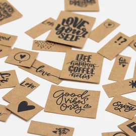 SnapPap Label Bogen Lettering
