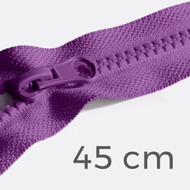 Reißverschluss teilbar 45cm Lila (Mittel) B41