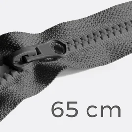 Reißverschluss teilbar 65cm dunkelgrau D306