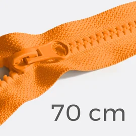 Reißverschluss teilbar 70cm Orange B40