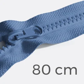 Reißverschluss teilbar 80cm Jeansblau D240