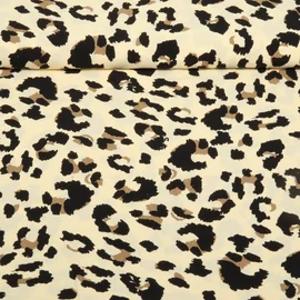 Viskose Popeline Leo Klassik Beige