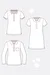 Leslie Technische Zeichnung Poloshirt Frauen