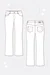 Schnittmuster Bootcut Jeans zum selbst nähen
