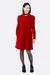 Schnittmuster Damenkleid aus Stretchsamt für weihnachten mit Puffärmeln nähen