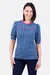 Schnittmuster Shirt mit Passe, Paspelband und Puffärmel selbernähen