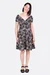 Schnittmuster Jerseykleid sommer Palmenmuster selber nähen
