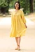 Schnittmuster Sommerkleid kariert mit Rüschen und Ballonärmel selber nähen