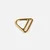 D-Ring mit Steg 40 mm Gold