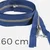 Reissverschluss Metall teilbar blau 60 cm