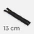 Jeans Reissverschluss Metall messing 13 cm schwarz