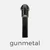 Metall-Zipper 4 Stück für 4mm Raupe gunmetal